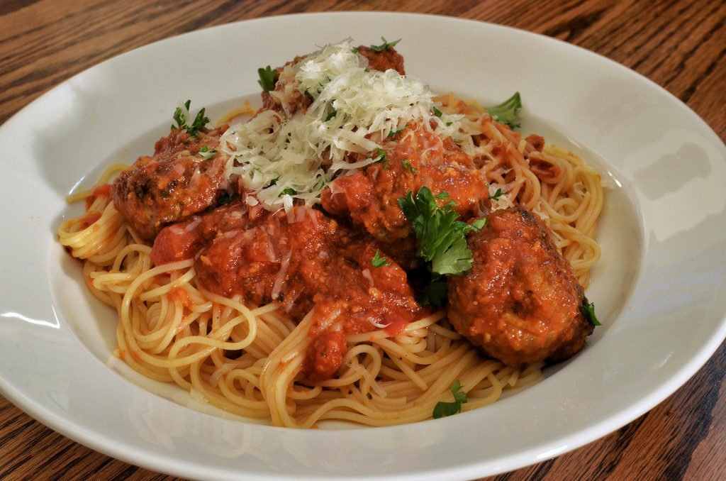 Italian Meal - Spaghetti and Meatballs