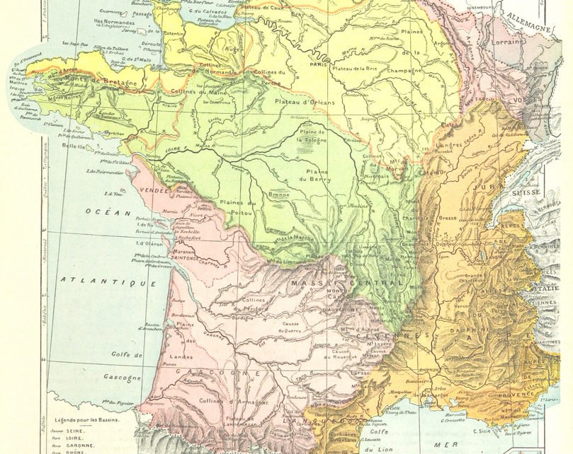 Map France Regions